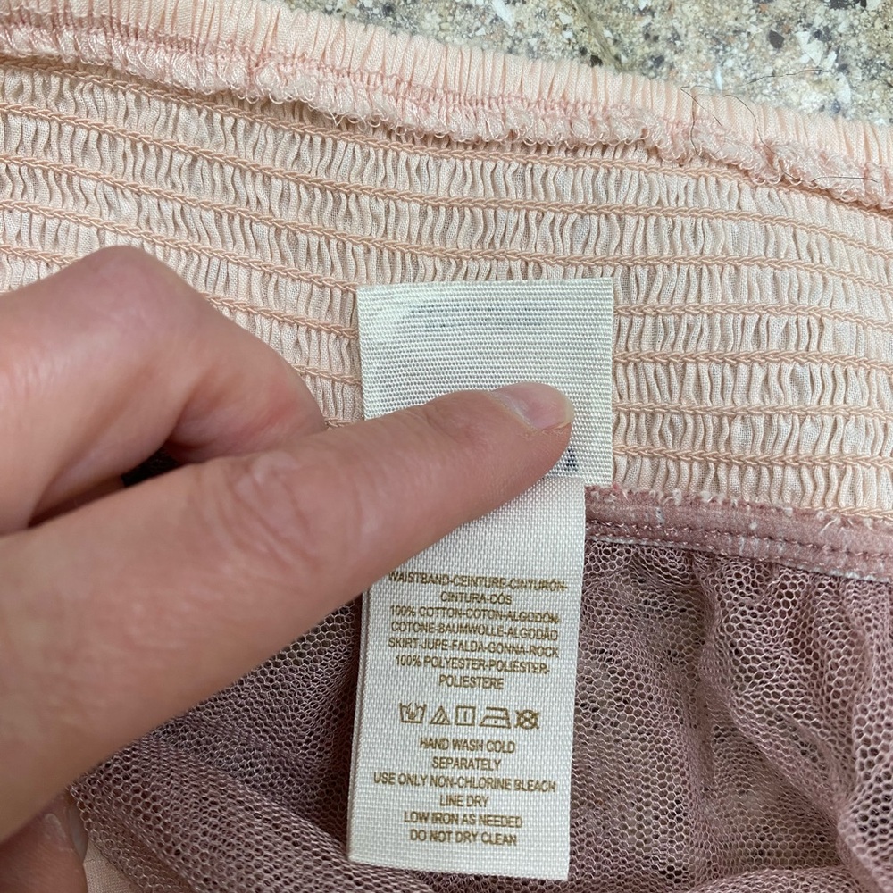 Free People Pink Tulle Skirt M - Picture 3 of 7